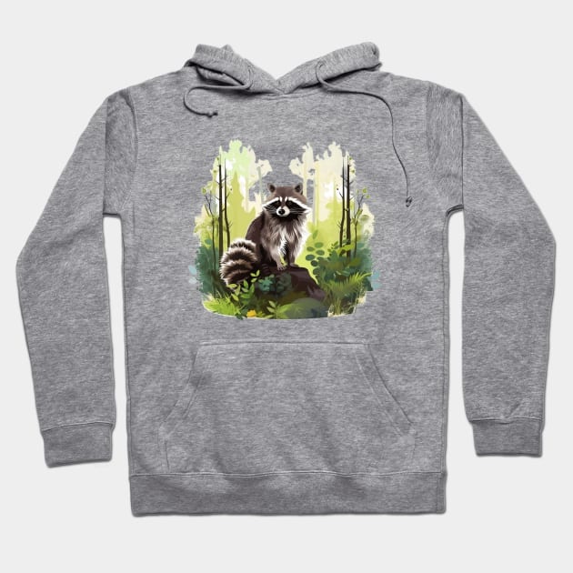 Raccoony Cuteness Hoodie by zooleisurelife